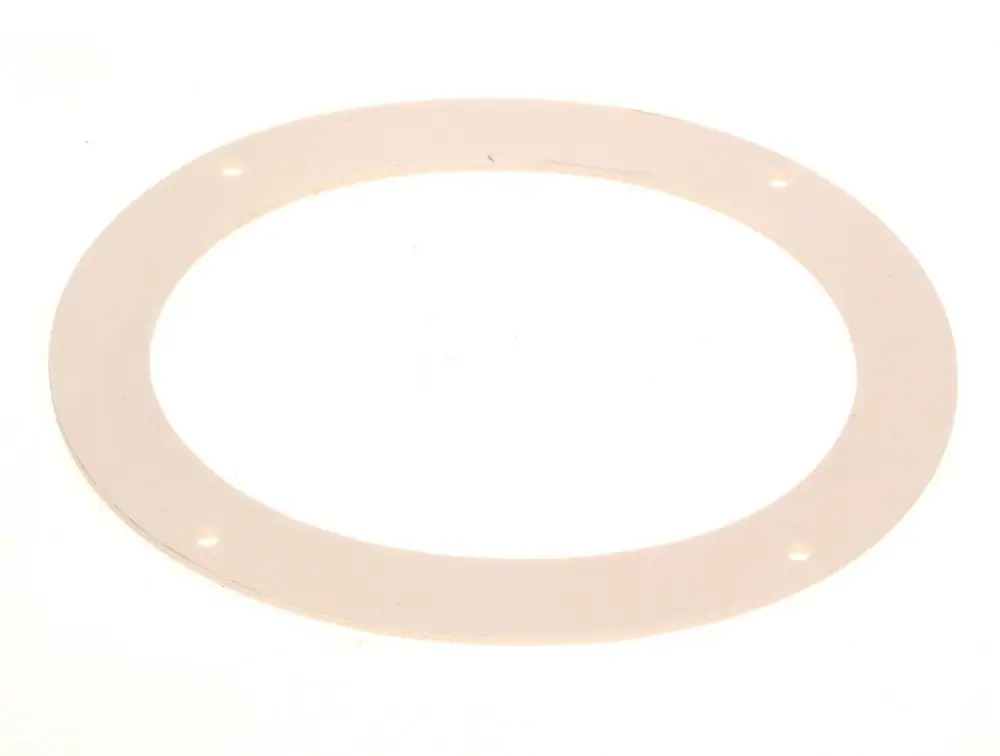 Bosch Dichtung in Form eines kreisförmigen Flansches mit mehreren Befestigungslöchern, gefertigt aus flexiblem Material und geeignet für die Abdichtung.